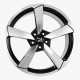 Paquete de 4 Rines 19X8.5 5-112 R1 SPORT Mod: F9781 ET40 CB31.1 BLACK MACHINE FACE