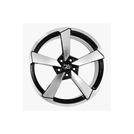 Paquete de 4 Rines 19X8.5 5-112 R1 SPORT Mod: F9781 ET40 CB31.1 BLACK MACHINE FACE