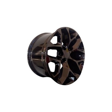 Paquete de 4 Rines 20X8.5 6-139.7 EQUIPO ORIGINAL MOD: 59963 ET24 CB78.1 HYPER SILVER WITH CHROME INSERTS