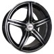 Paquete de 4 Rines 17X7.5 4-100 PRW Mod: P557 ET35 CB73.1 BLACK MACHINE FACE