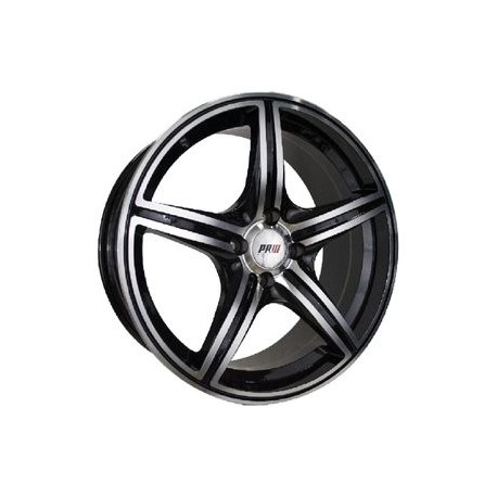 Paquete de 4 Rines 17X7.5 4-100 PRW Mod: P557 ET35 CB73.1 BLACK MACHINE FACE