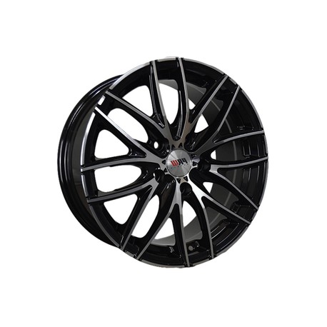 Paquete de 4 Rines 16X7 5-113 PRW Mod: P140 ET42 CB73.1 BLACK MACHINE FACE