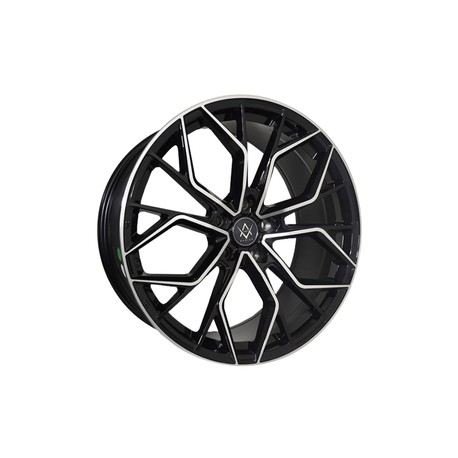 Paquete de 4 Rines 20X10 5-120/ VAXZO MOD: FC205558 ET40 CB72.5 GLOSS BLACK MACHINE FACE