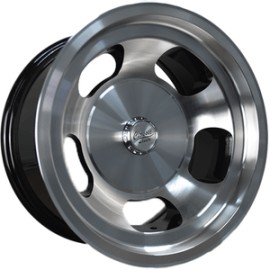 Paquete de 4 Rines 15X8 BLANK CLASIC MOD: PW160 ET-10 CB67.1 BLACK MACHINE FACE