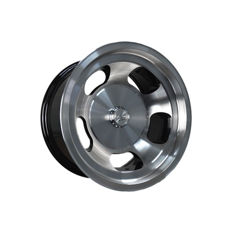 Paquete de 4 Rines 15X8 BLANK CLASIC MOD: PW160 ET-10 CB67.1 BLACK MACHINE FACE