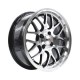 Paquete de 4 Rines 15X7 4-100 PRW Mod: P127 ET30 CB73.1 BLACK MACHINE FACE WITH MACHINED LIP
