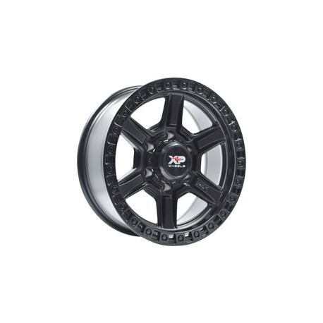 Paquete de 4 Rines 16X8 6-139.7 XP WHEELS Mod: FC6124 ET-15 CB106.1 SATIN BLACK