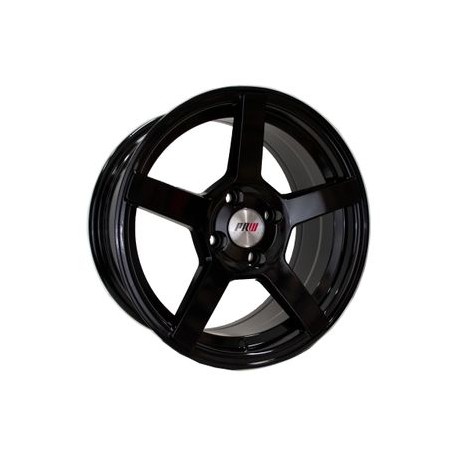 Paquete de 4 Rines 15X7 4-100 PRW Mod: P505 ET32 CB73.1 GLOSS BLACK