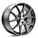 Paquete de 4 Rines 17X7 5-100 ASSE Mod: FCD1795 ET38 CB73.1 GUN METAL MACHINE FACE