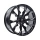 Paquete de 4 Rines 22X10 5-139.7 XP WHEELS Mod: FC0365 ET10 CB77.8 GLOSS BLACK MILLED